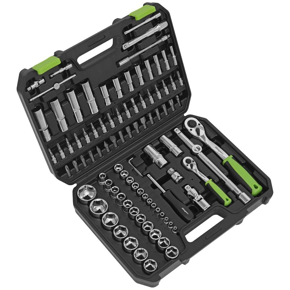 Siegen 94 Piece 1/4" and 1/2" Drive Socket Set Combination - Image 1