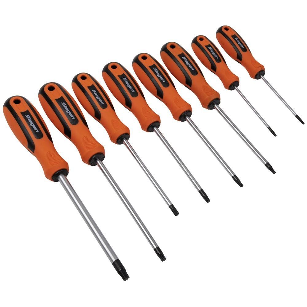 Siegen 8 Piece Soft Grip Torx Screwdriver Set - Image 1