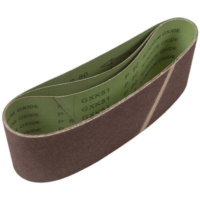 Sirius 100mm x 610mm Sanding Belt 100mm x 610mm 80g Pack of 3