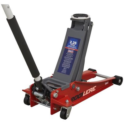 Sealey 2001LERE Trolley Jack 2.25 Tonne Low Profile Rocket Lift Red