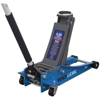 Sealey 2001LEBL Trolley Jack 2.25 Tonne Low Profile Rocket Lift Blue
