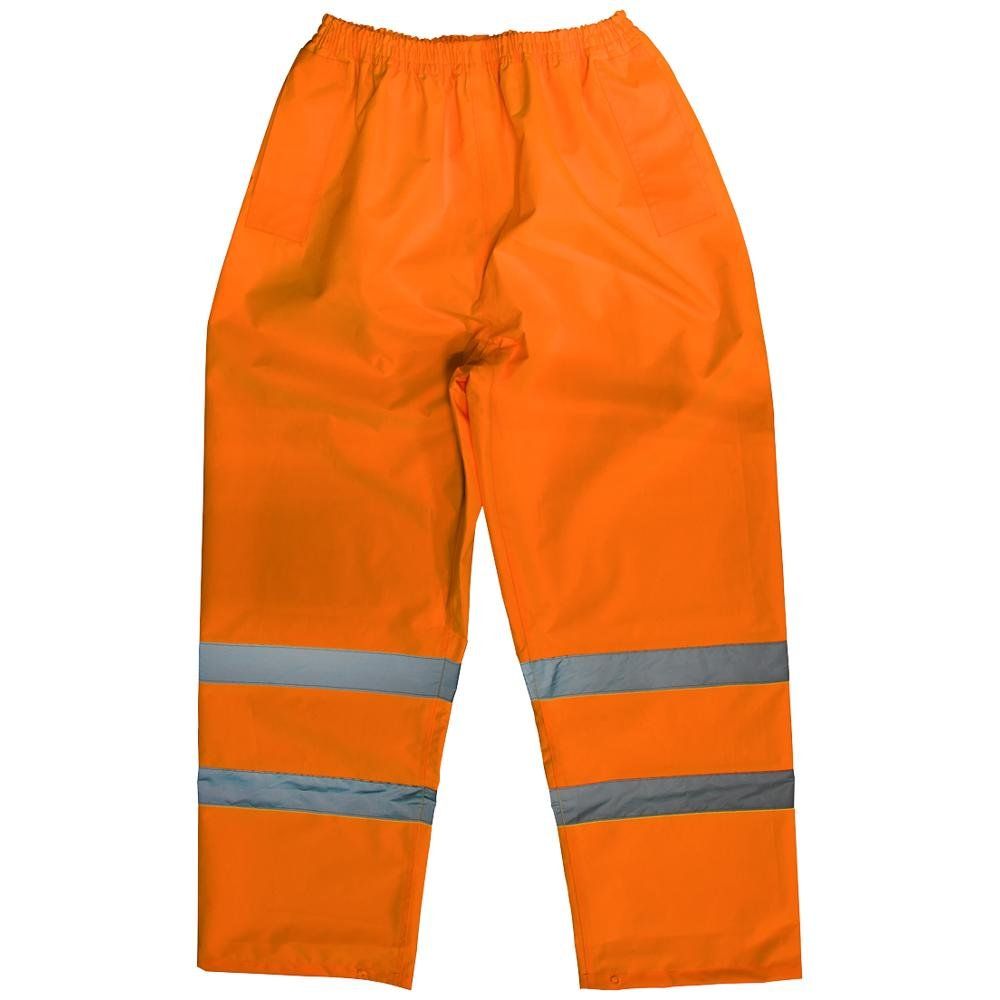Sealey 807MO Hi-Vis Orange Waterproof Trousers - Medium - Image 1