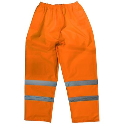 Sealey 807MO Hi-Vis Orange Waterproof Trousers - Medium