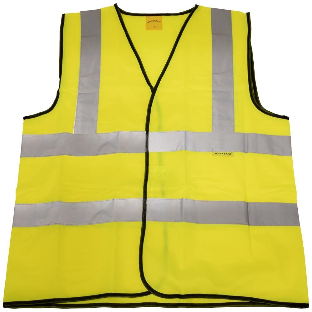 Sealey 9804M Hi-Vis Waistcoat (Site And Road Use) Yellow - Medium - Image 1