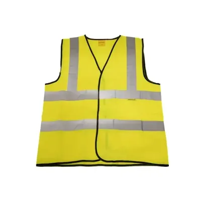 Sealey 9804M Hi-Vis Waistcoat (Site And Road Use) Yellow - Medium - Thumbnail 2