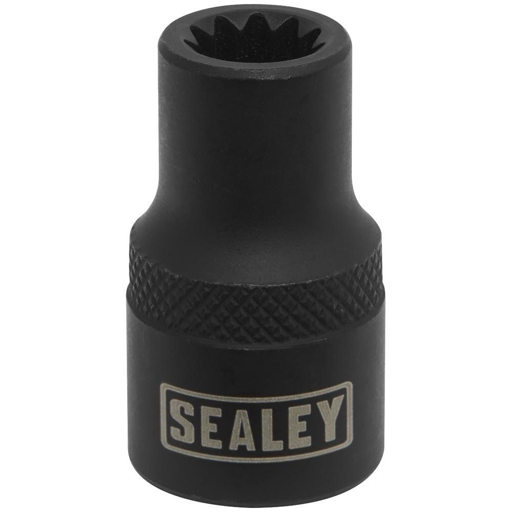 Sealey 3/8" Drive 11 Point Square Ribe Brake Caliper Socket 3/8" 8mm - Image 1