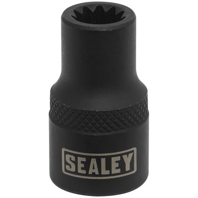 Sealey 3/8" Drive 11 Point Square Ribe Brake Caliper Socket 3/8" 8mm