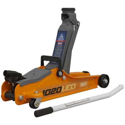 Sealey 1020LEO Trolley Jack 2 Tonne Low Profile Short Chassis - Orange