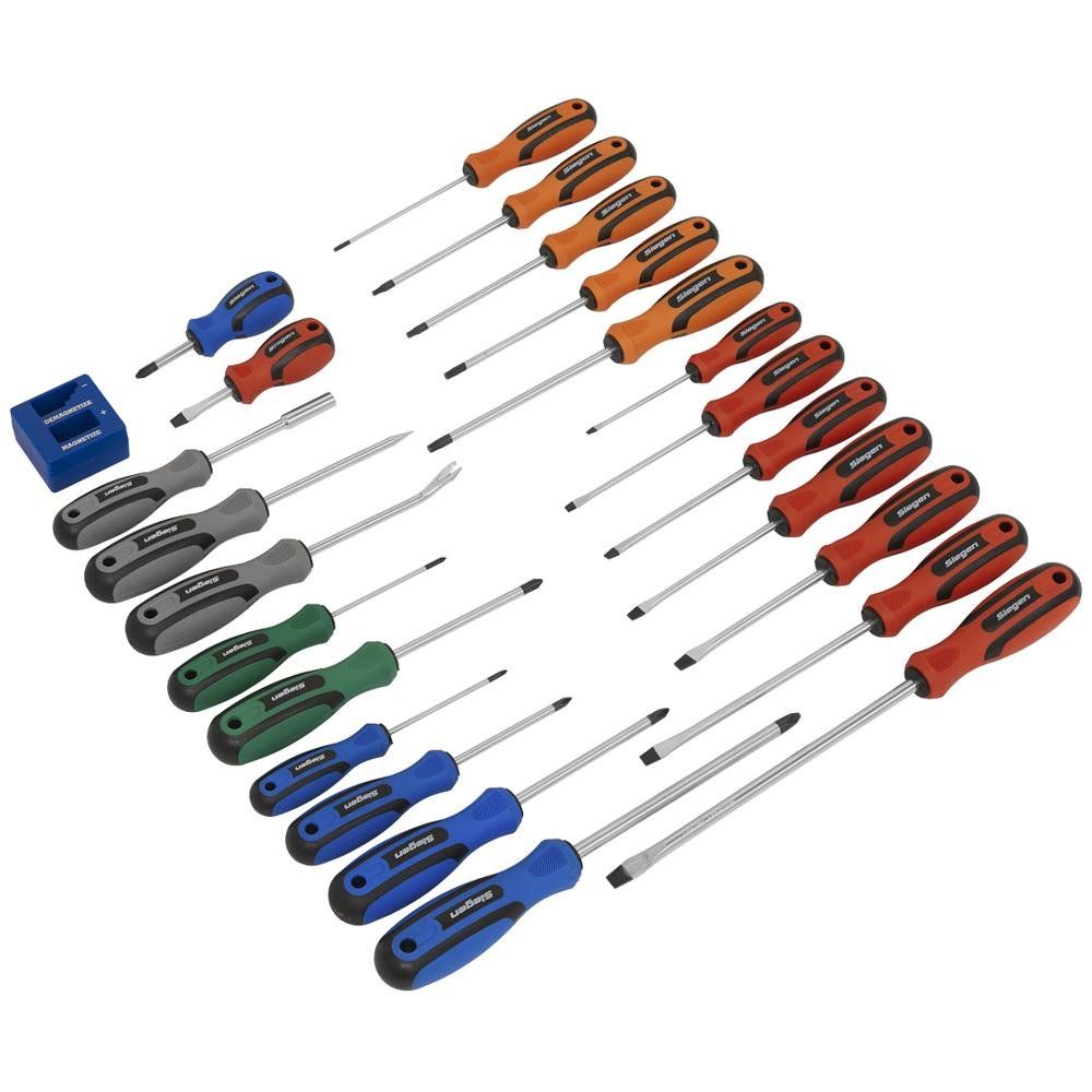 Siegen 24 Piece Soft Grip Screwdriver Set - Image 1