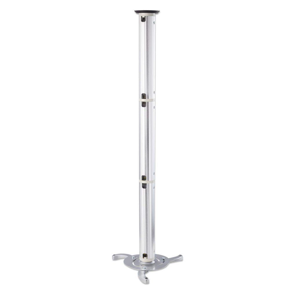 Manhattan Projector Mount Ceiling Universal Tilt & Swivel Height Range: 13 to 106cm Max 10kg Silver Lifetime Warranty - Image 1