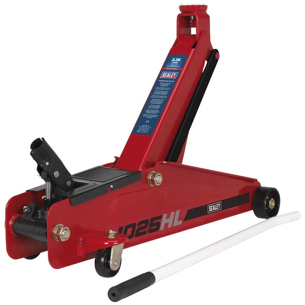 Sealey 1025HL Trolley Jack 2.25 Tonne High Lift Suv Super Rocket Lift - Image 1