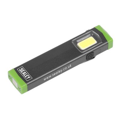 Sealey 3W Cob Led Super Beam Aluminium Mini Hand Torch | Led500Sb | Euro Car Parts - Thumbnail 2