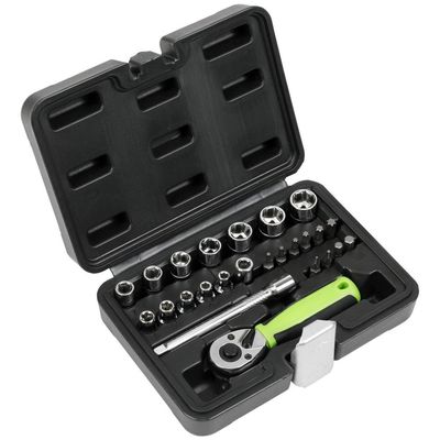 Siegen 25 Piece 1/4" Drive Hex Socket Set 1/4"