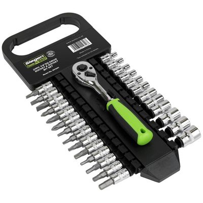 Siegen 27 Piece 1/4" Drive Socket and Bit Set 1/4"