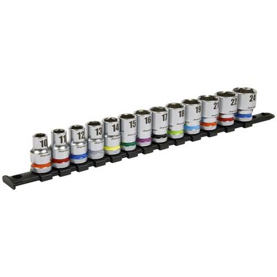 Sealey AK2661 Socket Set 13Pc 1/2inSq Drive 6Pt Walldrive® Metric