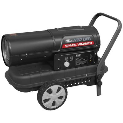 Sealey AB7081 Space Warmer® Kerosene/Diesel Heater 70 000Btu/Hr With Wheels
