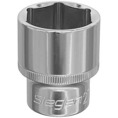 Siegen 1/2" Drive Hexagon WallDrive Socket Metric 1/2" 27mm
