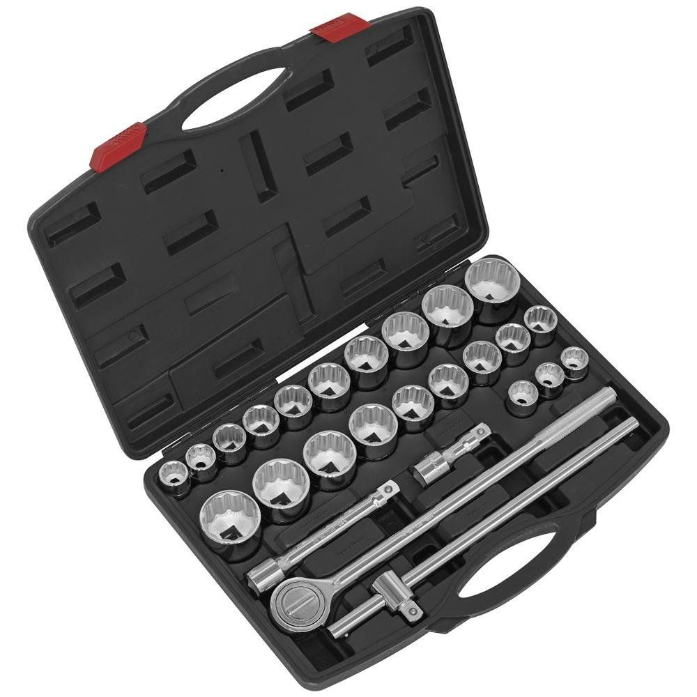 Sealey AK2582 Socket Set 26Pc 3/4inSq Drive 12-Point Walldrive® - Image 1