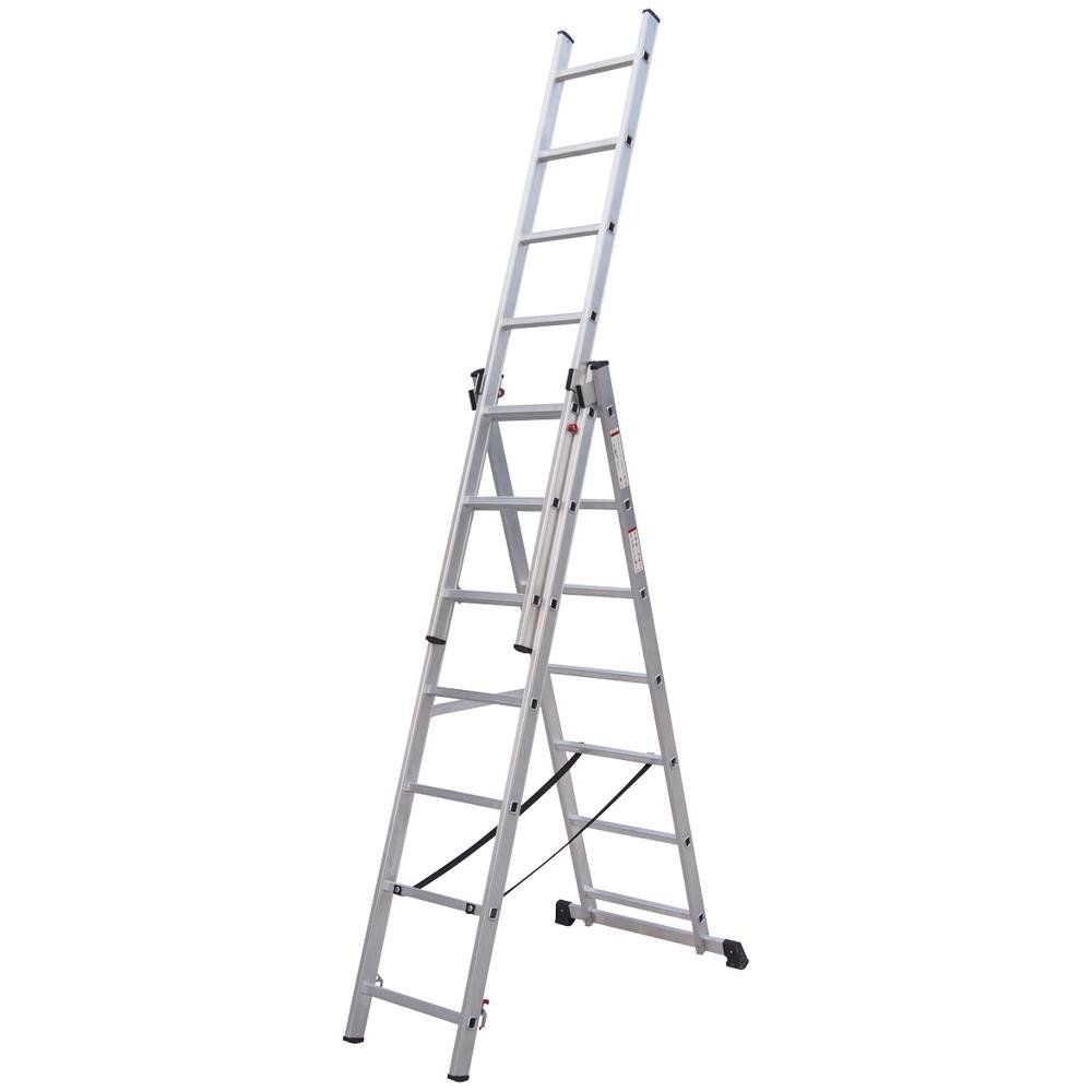 Sealey ACL307 Aluminium Extension Combination Ladder 3X7 En 131 - Image 1