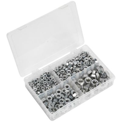 Sealey AB030SN Steel Nut Assortment 320Pc 1/4in-1/2inUnc