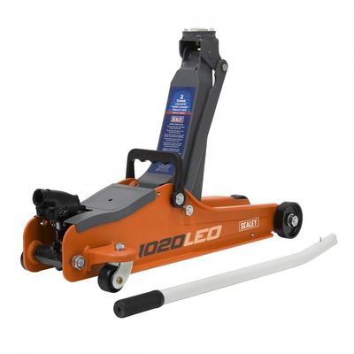 Sealey 1020LE Low Entry Yankee Trolley Jack 2 Tonne Orange - Thumbnail 2