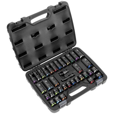 Sealey 36 Piece 3/8" Drive Colour Coded Impact Socket Set 3/8"