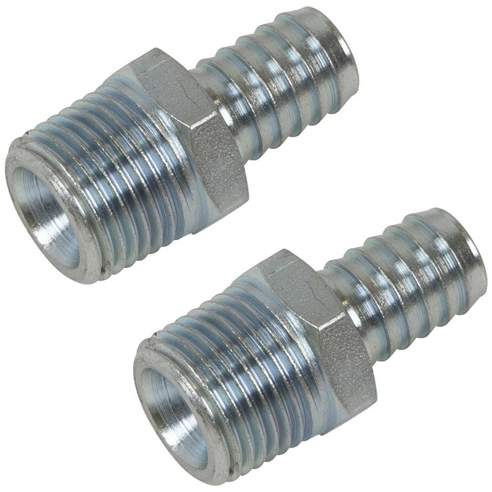 Sealey AC99 Screwed Tailpiece Male 1/2inBspt - Ø1/2in Hose - Pack Of 2 - Image 1