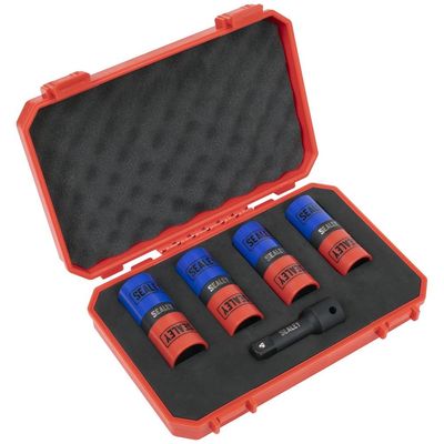 Sealey 5 Piece 1/2" Drive Double Ended Alloy Wheel Impact Socket Set 1/2"