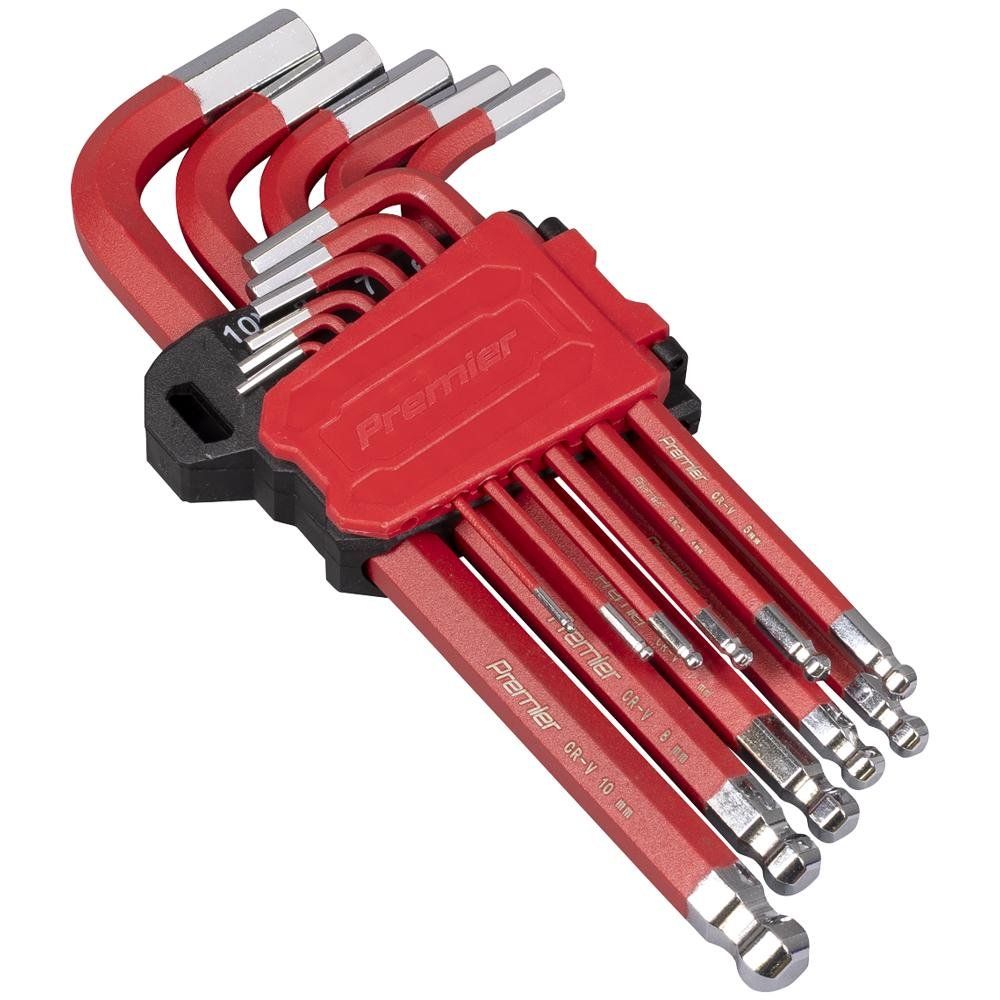 Sealey 11 Piece Ball End Hexagon Allen Key Set - Image 1
