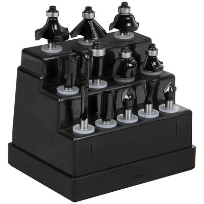 Sealey 12 Piece 1/4" Shank Router Bit Set