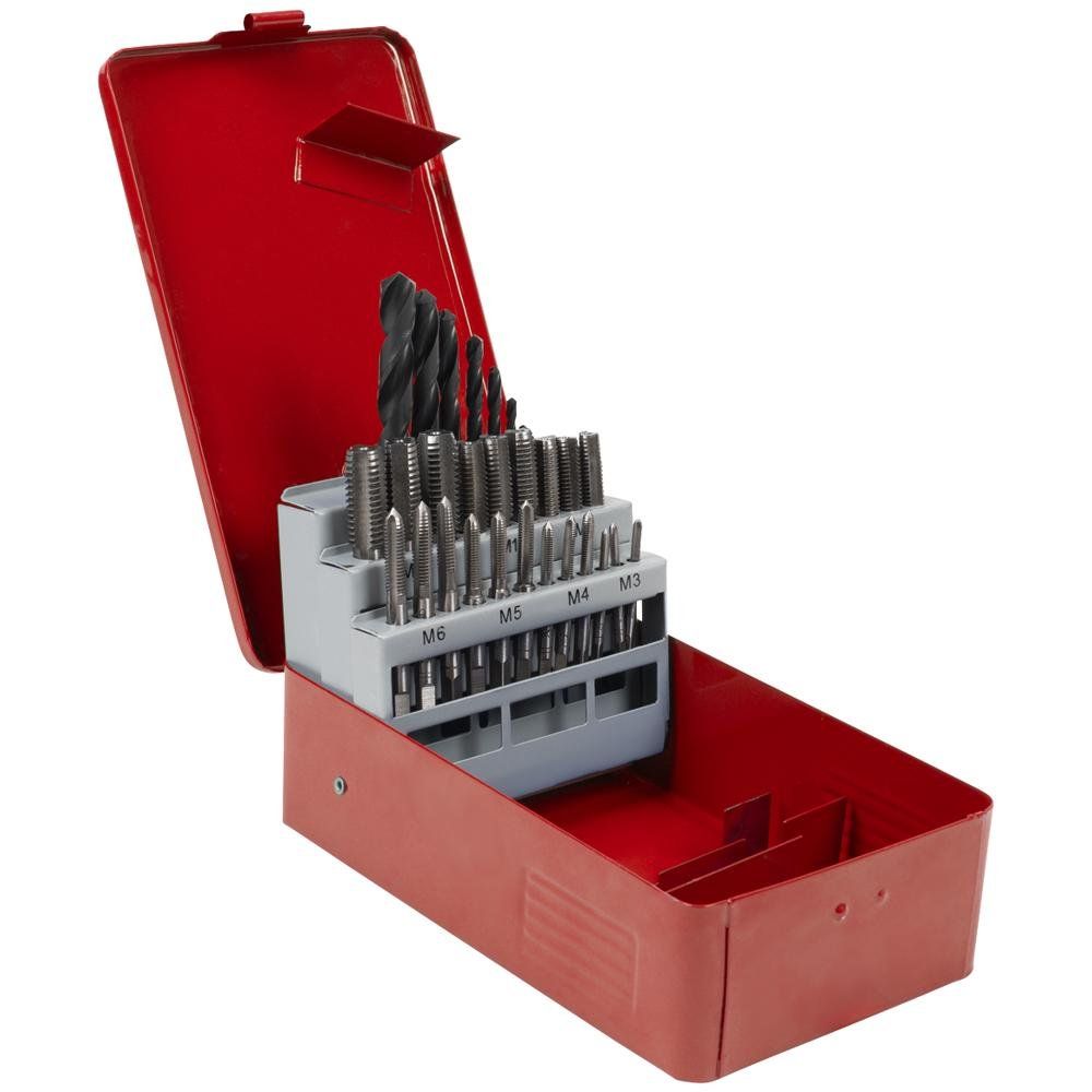 Sealey 28 Piece Tap and Drill Bit Set Metric - Image 1