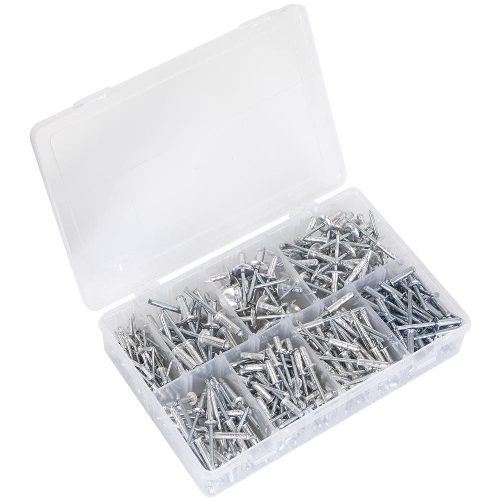 Sealey 335 Piece Aluminium Rivet Assortment - Image 1
