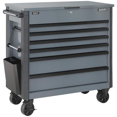 Sealey 6 Drawer Ball Bearing Slide Tool Roller Cabinet Grey
