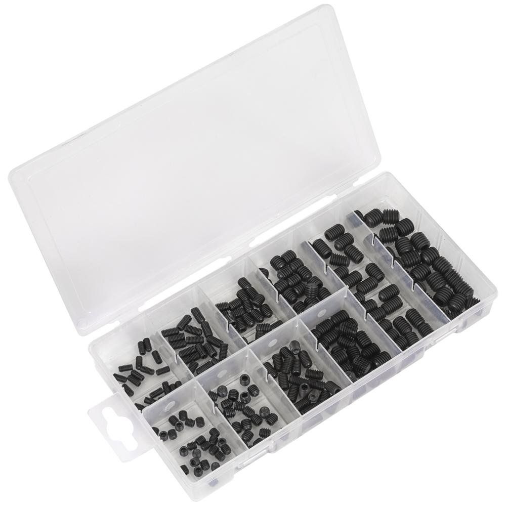 Sealey AB045GS Grub Screw Assortment 250Pc Din 916 M4-M10 Metric - Image 1