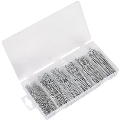 Sealey AB001SP Split Pin Assortment 555Pc Small Sizes Metric & Imperial