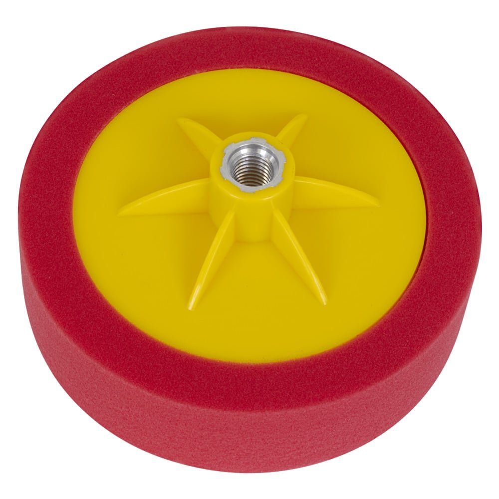 Sealey 150 X 50Mm Buffing & Polishing Foam Head M14 X 2Mm - Red/Ultra-Soft - Image 1