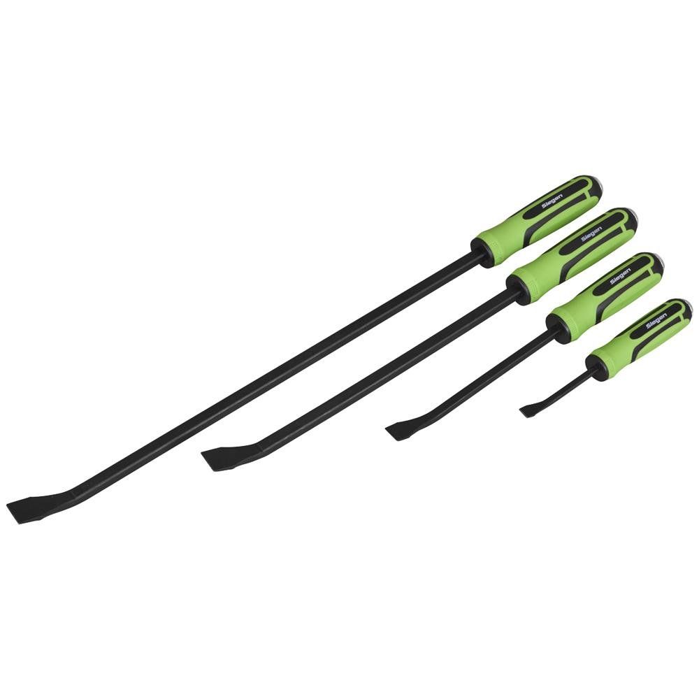 Siegen 4 Piece Angled Hammer Cap Pry Bar Set - Image 1
