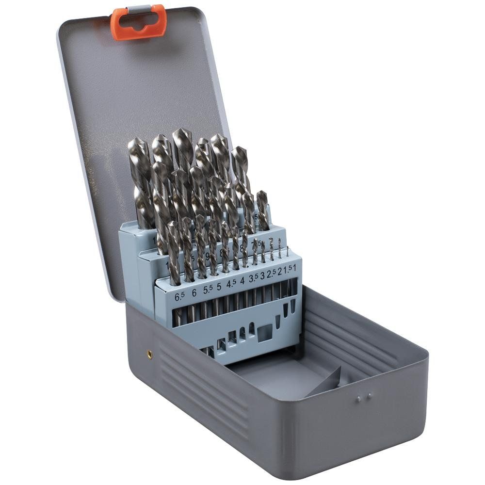 Sealey 25 Piece Left Hand Spiral HSS Drill Bit Set - Image 1