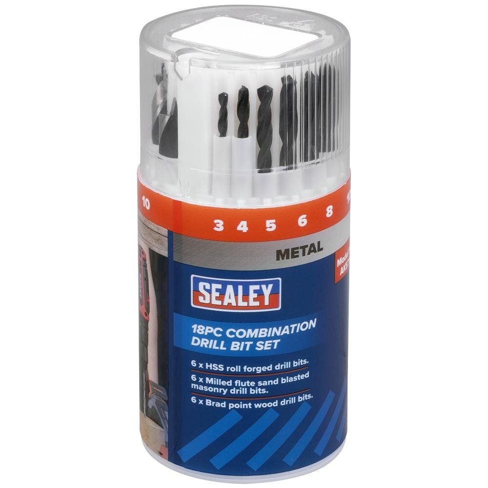 Sealey 18 Piece Combination Drill Bit Set - Image 1