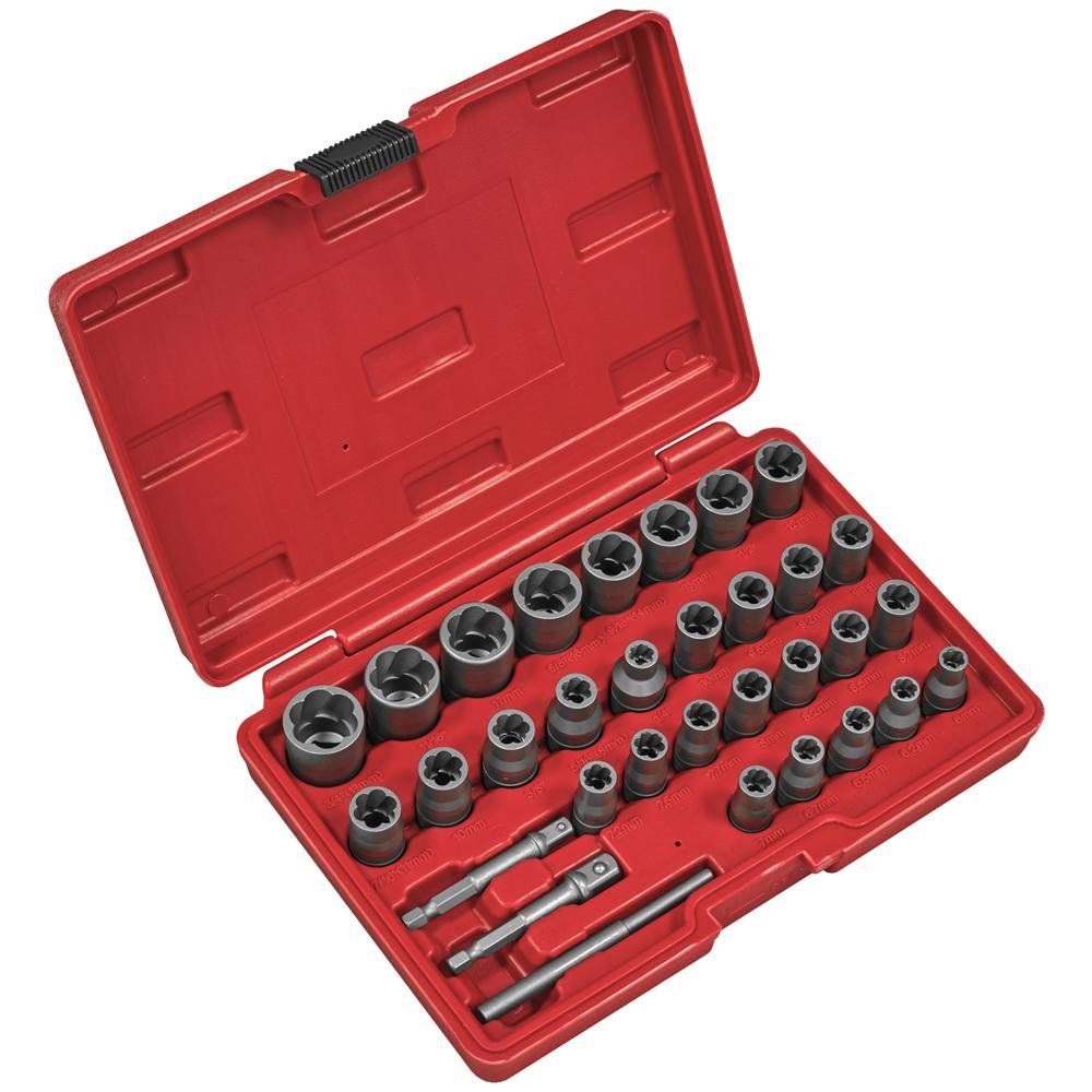 Sealey 32 Piece Bolt & Nut Extractor Set - Image 1