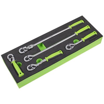 Siegen 5 Piece 1/4" Drive Ratchet Set in Foam Module