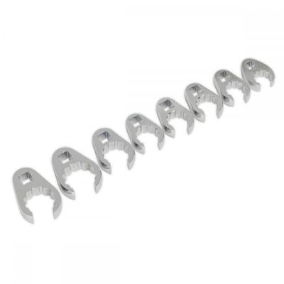 Sealey 8 Piece 1/2" Drive Crow Foot Spanner Set Metric 1/2"