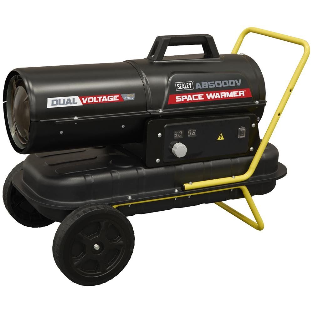 Sealey AB500DV Dual Voltage 240v/110 Kerosene or Diesel Space Heater - Image 1