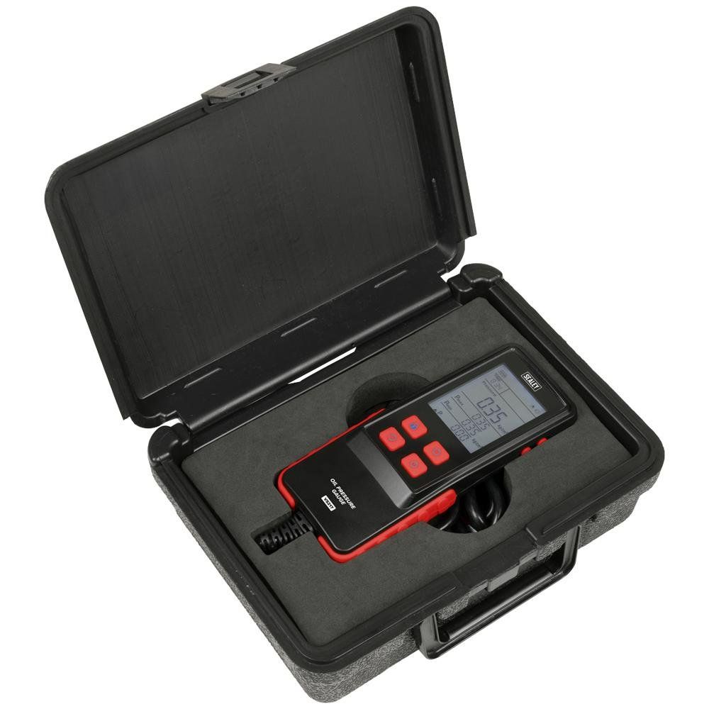 Sealey 18 Piece Digital Oil Pressure Test Kit - Image 1