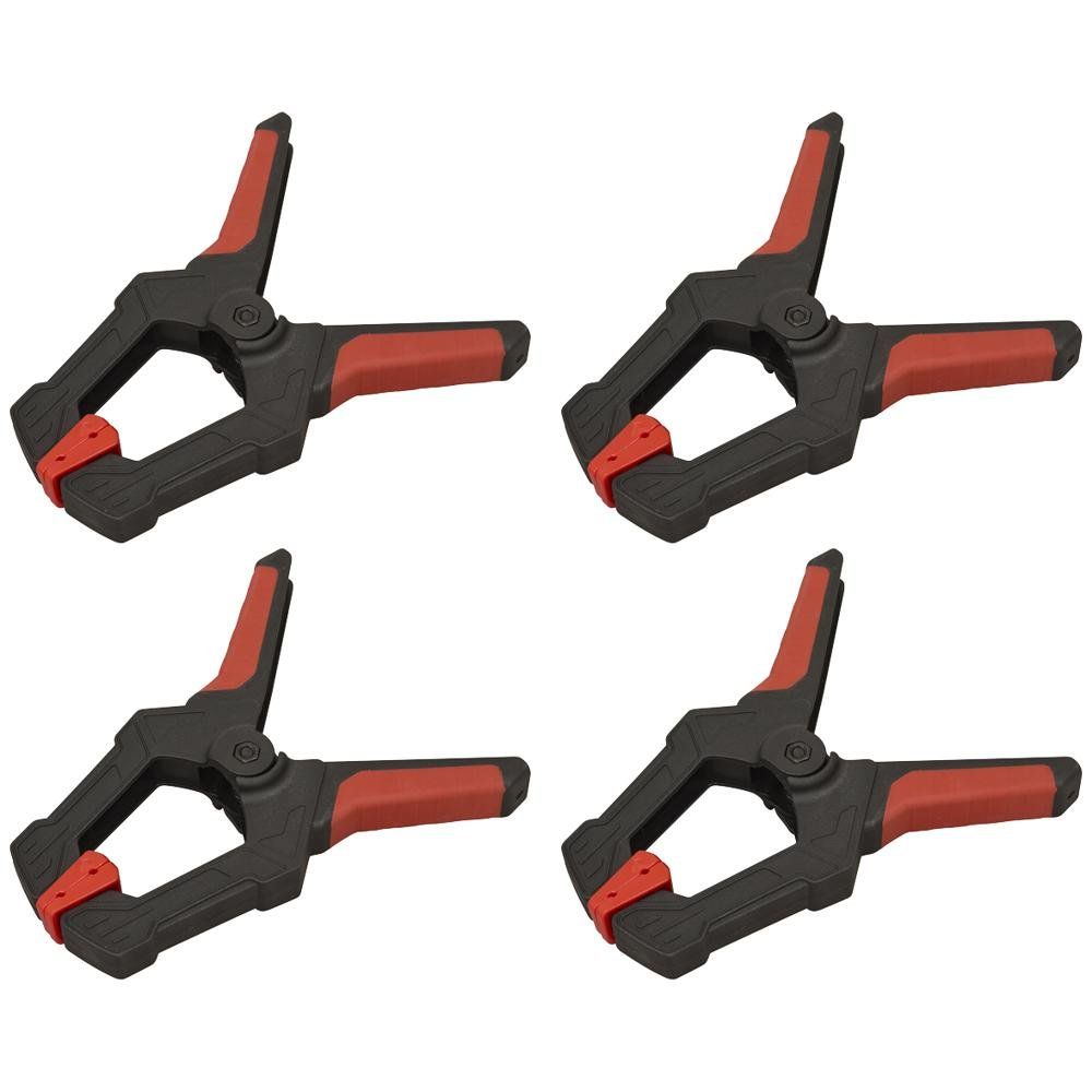Sealey 4 Piece Spring Clamp Set 80mm - Image 1