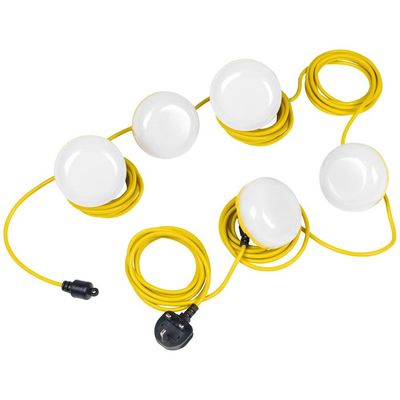 Sealey 5 LED Festoon Lighting Kit on 15 Metre Cable 240v
