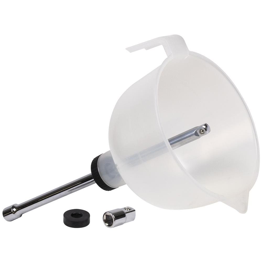 Sealey 3/8" Drive Extension Bar and Oil Capture Funnel 3/8" 300mm - Image 1