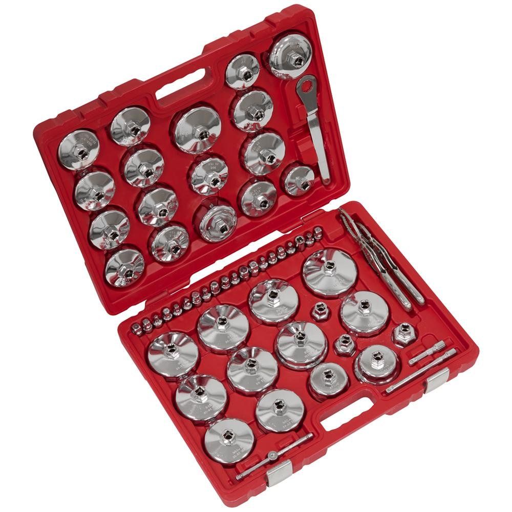 Sealey 58 Piece Master Oil Filter Set - Image 1
