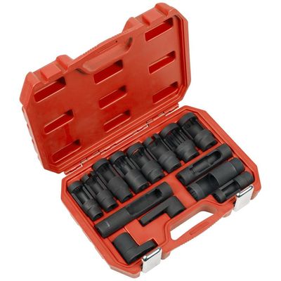 Sealey 14 Piece 1/2" Drive Oxygen and Diesel Injector Window Socket Set 1/2"