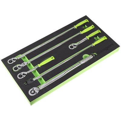 Siegen 6 Piece 1/2" Drive Ratchet and Torque Wrench Set in Module Tray 1/2"